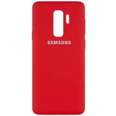 Акция на Чехол Silicone Cover Full Protective (AA) для Samsung Galaxy S9+ Красный / Dark Red от Allo UA