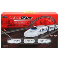 Акція на Детский паровоз железная дорога Rail Track XINJIAFENG  4110, в коробке р.50*31*9см. від Allo UA