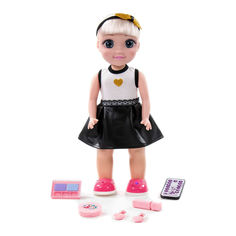 Акция на Интерактивная кукла Polesie Кристина в салоне красоты 37 см (79336) от Будинок іграшок