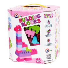 Акция на Конструктор Technok Строительные блоки розовый 90 деталей (6535) от Будинок іграшок