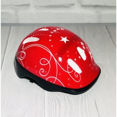 Акция на Защитный Детский Шлем для спортивных занятий с отверстиями для вентиляции и ремешком, красный 26х19х12см от Allo UA