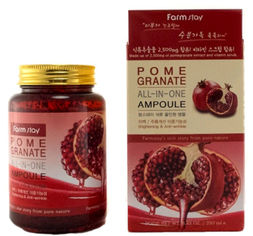 Акция на Многофункциональная ампульная сыворотка с экстрактом граната FarmStay Pomergranate All-In One Ampoule 250 мл (8809469772891) от Rozetka