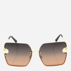 Акция на Солнцезащитные очки женские поляризационные SumWin 6380-02 Черно-коричневый градиент от Rozetka