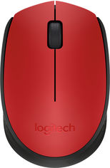 Акція на Мышь Logitech M171 Wireless Black/Red (910-004641) від Rozetka UA