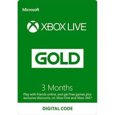 Акция на Xbox Live Gold - 3 месяца (Xbox 360/One) подписка для всех регионов и стран от Allo UA