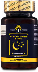 Акція на Аминокислота Apnas Natural Мелатонин 6 мг 60 таблеток (603051082201) від Rozetka UA