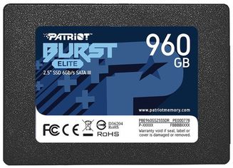 Акція на Твердотельный накопитель SSD 2.5" Patriot 960GB SATA TLC Burst Elite (PBE960GS25SSDR) від MOYO