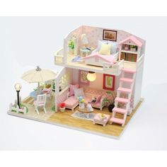 Акція на Румбокс 3D конструктор DIY Cute Room M033 Pink Loft від Allo UA