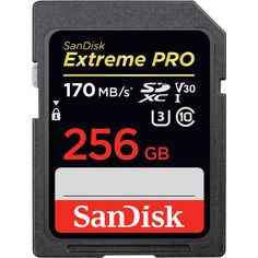 Акция на SANDISK SDXC 256GB Class 10 Extreme Pro UHS-I U3 R170/W90 MB/s (SDSDXXY-256G-GN4IN) от Repka