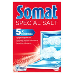 Акция на Соль для мытья посуды в посудомоечной машине Somat, 1,5 кг от Auchan