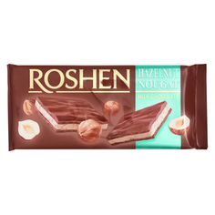 Акция на Шоколад молочный Roshen с ореховой нугой, 90 г от Auchan