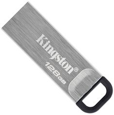 Акция на Kingston DataTraveler Kyson 128GB USB 3.2 Silver/Black (DTKN/128GB) от Rozetka