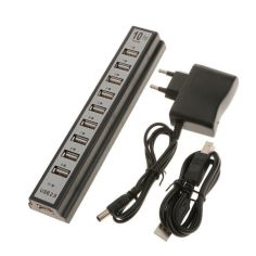 Акция на Хаб концентратор Digital USB 2.0 на 10 портов с блоком питания от Allo UA