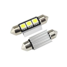 Акция на Автомобильные лампы для подсветки номерного знака DXZ JM-5050 36 mm/3 leds от Allo UA