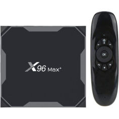 Акція на Приставка Smart TV Медиаплеер X96 MAX PLUS 4гб 32Гб (X96 Max+ 4/32) Amlogic S905X3 Android 9 + C120 Аэро пульт с клавиатурой на аккумуляторе від Allo UA