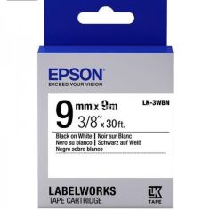 Акція на Лента Epson LK3WBN принтеров LW-300/400/400VP/700 Std Blk/Wht 9mm/9m від MOYO
