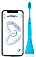 Акция на Интерактивная насадка Playbrush Smart Blue + зубная щетка (9010061000094) от Rozetka UA