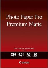Акція на Фотобумага CANON Photo Paper Premium Matte A3 PM-101, 20л. (8657B006) від MOYO