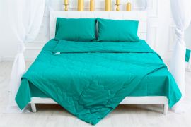 Акция на Летний постельный комплект MirSon №2426 Thinsulate17-4735 Caterina 2 одеяла + 2 подушки 50x70 + 2 наволочки + простынь (2200003102277) от Rozetka UA