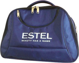 Акція на Саквояж для косметики Estel Professional овальный с логотипом Синий (4606453017785) від Rozetka UA