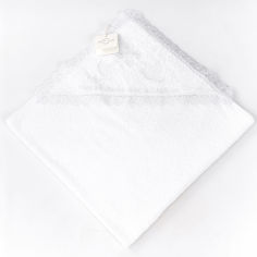 Акция на Крыжма для крещения Sasha белая с белой вышивкой 80х80 см от Podushka
