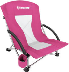 Акція на Кресло раскладное KingCamp Beach Chair (KC3841) Розовое (KC3841 DARKROSE) від Rozetka UA