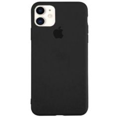 Акция на Чехол Silicone Case Full Protective (AA) для Apple iPhone 11 (6.1") Черный / Black от Allo UA
