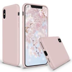 Акція на Чехол Silicone Case Slim Full Protective для Apple iPhone XS Max (6.5") Розовый / Pink Sand від Allo UA
