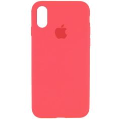 Акция на Чехол Silicone Case Full Protective (AA) для Apple iPhone XR (6.1") Арбузный / Watermelon red от Allo UA