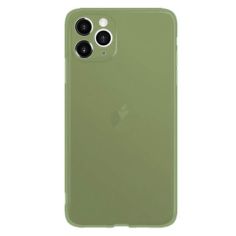 Акция на Матовый полупрозрачный TPU чехол с защитой камеры для Apple iPhone 11 Pro (5.8") Зеленый / Green от Allo UA