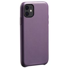 Акция на Кожаный чехол AHIMSA PU Leather Case (A) для Apple iPhone 12 Pro / 12 (6.1") Фиолетовый от Allo UA