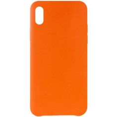 Акция на Кожаный чехол AHIMSA PU Leather Case (A) для Apple iPhone X / XS (5.8") Оранжевый от Allo UA