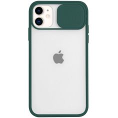 Акція на Чехол Camshield mate TPU со шторкой для камеры для Apple iPhone 12 mini (5.4") Зеленый від Allo UA