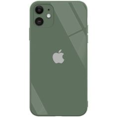 Акція на TPU+Glass чехол GLOSSY Logo Full camera (opp) для Apple iPhone 12 mini (5.4") Зеленый від Allo UA