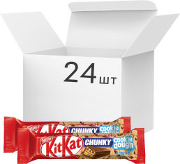 Акція на Упаковка батончиков KitKat Чанки Куки 42 г х 24 шт (3800020494196) від Rozetka UA