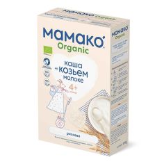 Акция на Органическая каша Мамако Organic  Рисовая на козьем молоке 200 г  ТМ: Мамако от Antoshka