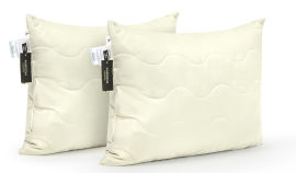Акція на Набор антиаллергенных средних подушек Eco-Soft 1620 Eco Light Cream MirSon 50х70 см (2 шт) від Podushka