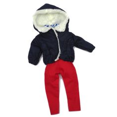 Акция на Одежда для куклы One Two Fun Let`s be Trandy Темно-синяя куртка от Auchan
