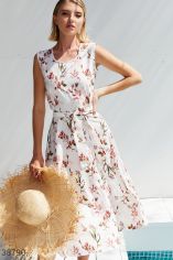 Акция на Світла сукня з квітковим принтом от Gepur