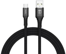 Акция на T-PHOX Usb Cable to USB-C Jagger 2m Black (T-C814(2) black) от Stylus