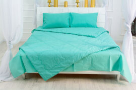 Акція на Одеяло летнее антиаллергенное EcoSilk 2347 Mint MirSon 172х205 см від Podushka