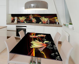 Акция на Виниловая 3D наклейка на стол Zatarga Золотая магнолия 600х1200 мм (Z185173st) от Rozetka UA
