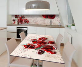 Акция на Виниловая 3D наклейка на стол Zatarga Вишнёвый ликёр 600х1200 мм (Z185224st) от Rozetka UA