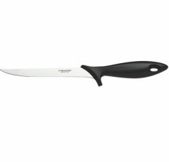 Акция на Нож филейный з гибким лезвием Fiskars Essential 18 см (1023777) от MOYO