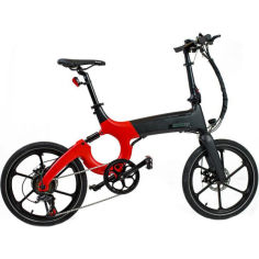Акция на Электровелосипед Myatu X80M Red and Black от Allo UA