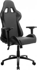 Акція на Кресло для геймеров GT Racer X-2550 Fabric Black/Gray від Rozetka UA