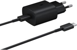 Акция на Samsung USB-C Wall Charger with Cable USB-C 25W Black (EP-TA800XBEGRU) от Stylus