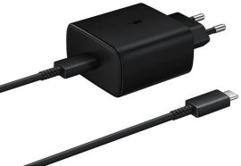 Акція на Samsung USB-C Wall Charger with Cable USB-C 45W Black (EP-TA845XBEGRU) від Stylus