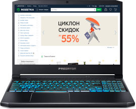 Акция на Ноутбук Acer Predator Helios 300 PH315-53-530U (NH.QATEU.005) Abyssal Black от Rozetka UA