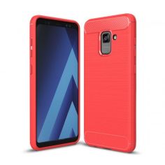 Акція на Чехол накладка Polished Carbon для Samsung Galaxy A6 2018 Red від Allo UA